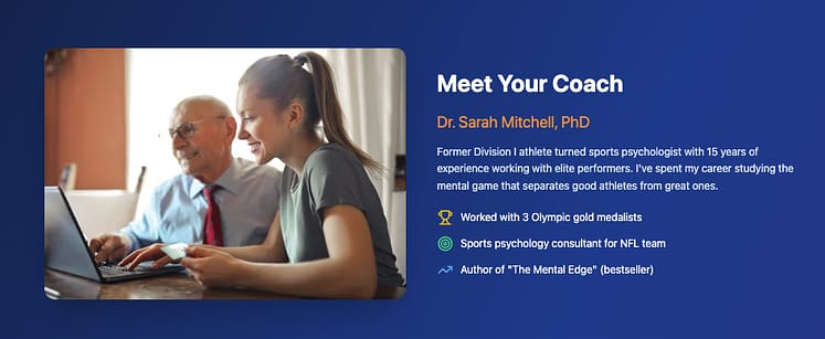 Webinar coach about