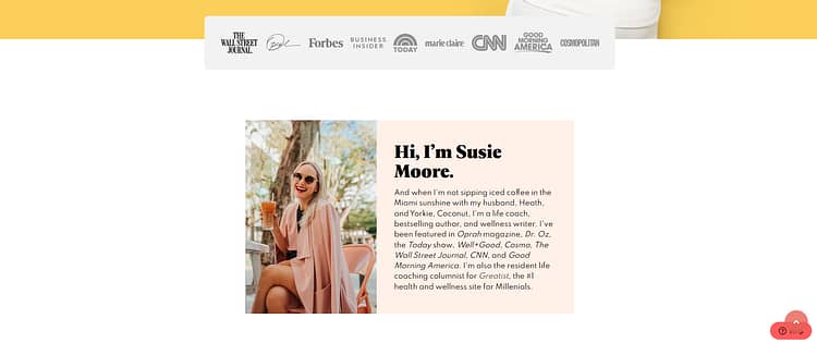 Susie Moore Social Proof
