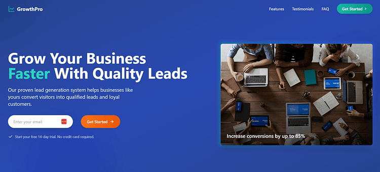 lead gen page