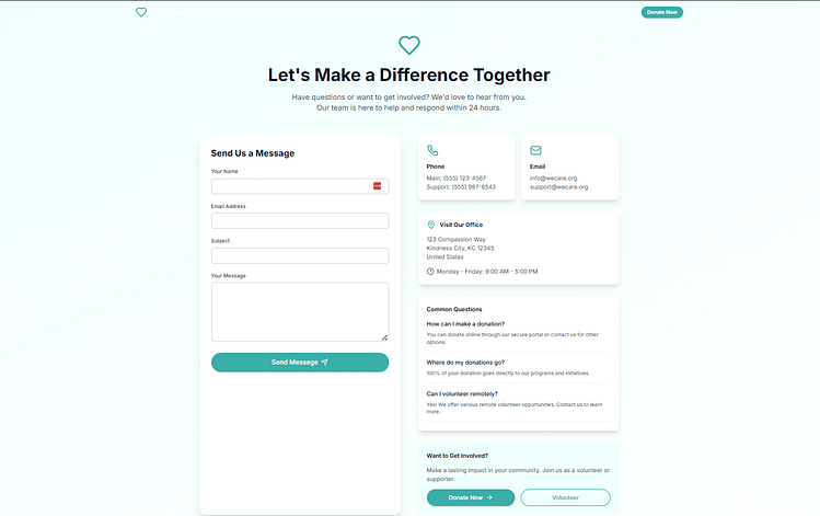 Contact Page