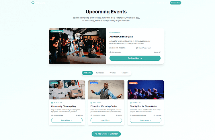Events Page
