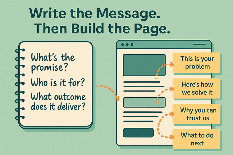 write the message