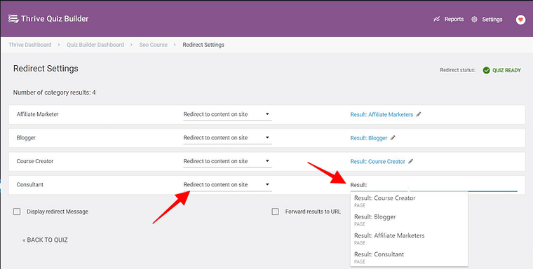 18 - Redirect assign URL TQB