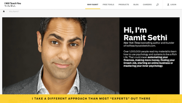 Ramit Sethi's About Page
