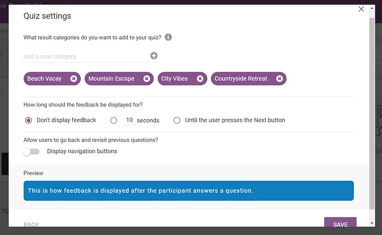 3. Set your categories
