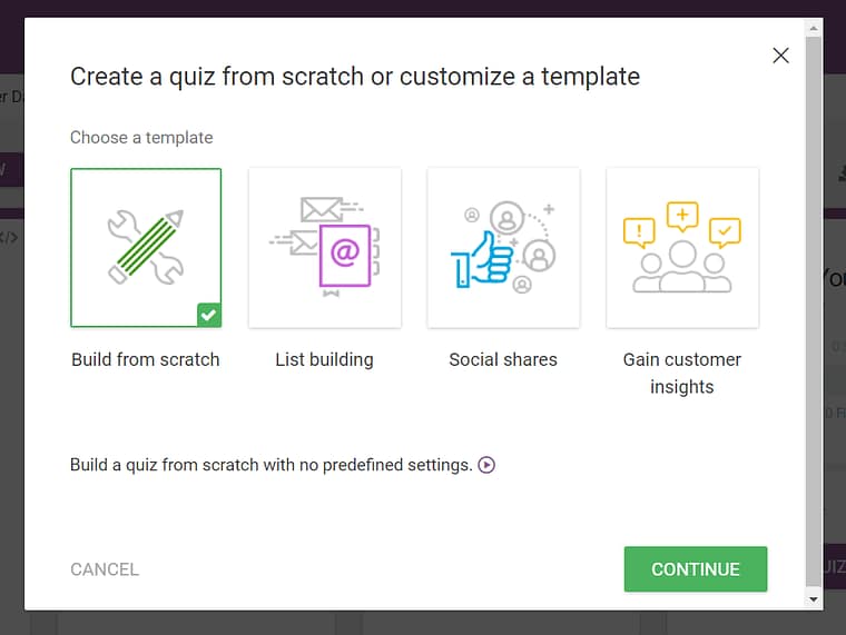1. build from scratch