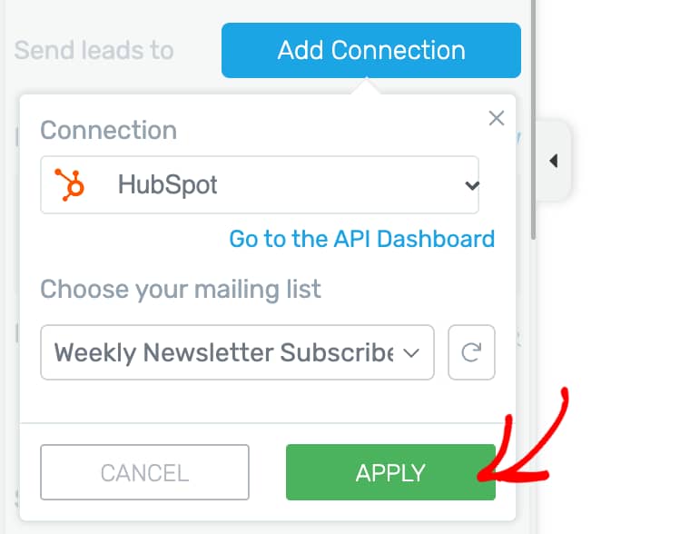 Apply HubSpot integration with Thrive Leads form