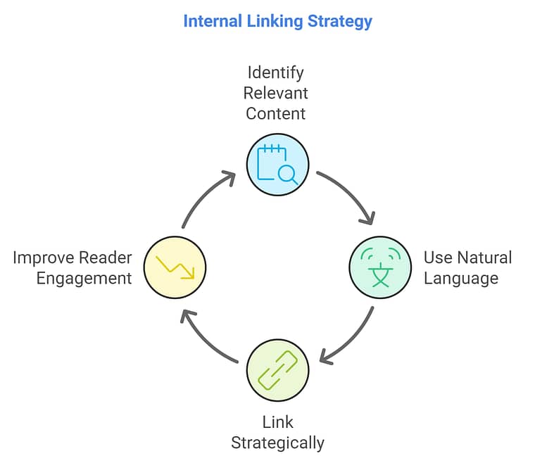 image of a summarized internal linking strategy