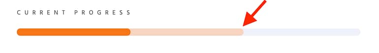 Example of a Progress Bar using the Dual Progress feature