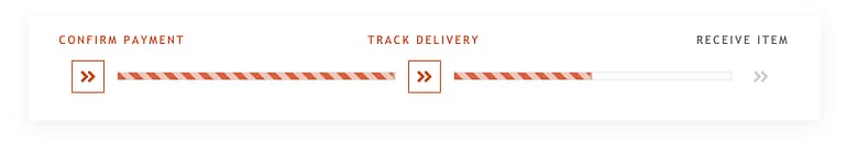 Example of a Node Progress Bar design using the Candy stripe animation option