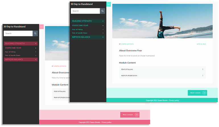 Selecting a brand color for your online courses