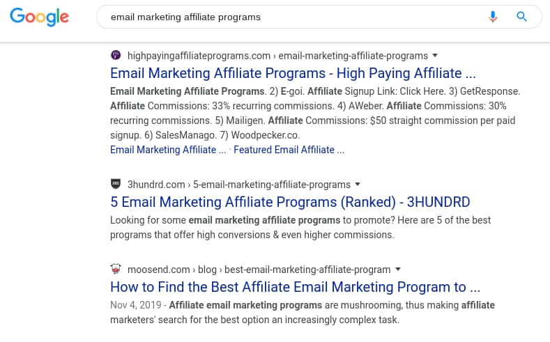 find affiliate programs