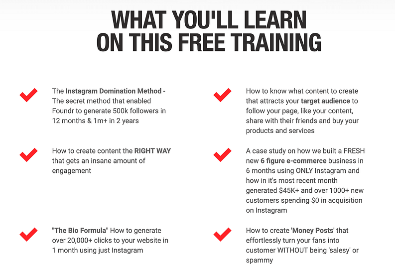 Showcasing the value of a course