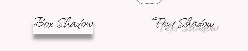 Box shadow vs text shadow