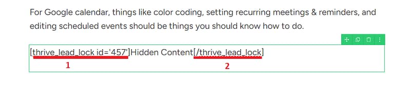 Adding the shortcode
