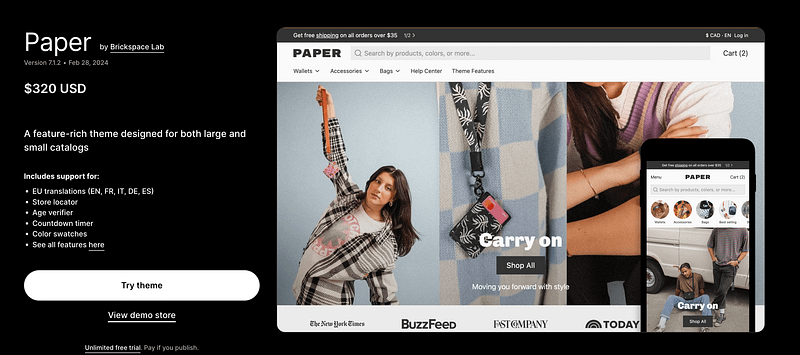 Selling Shopify themes