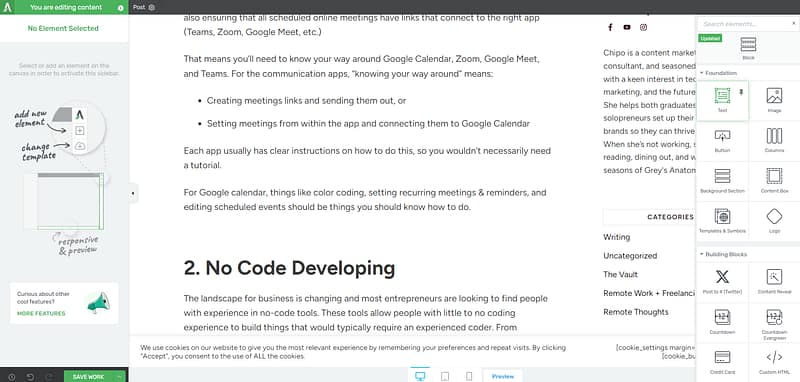 Add a Text Element