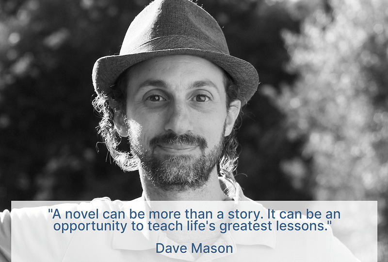 Dave Mason - Hero Section Bookwise Hero Section with Author Quote