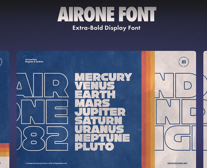 Example of selling fonts