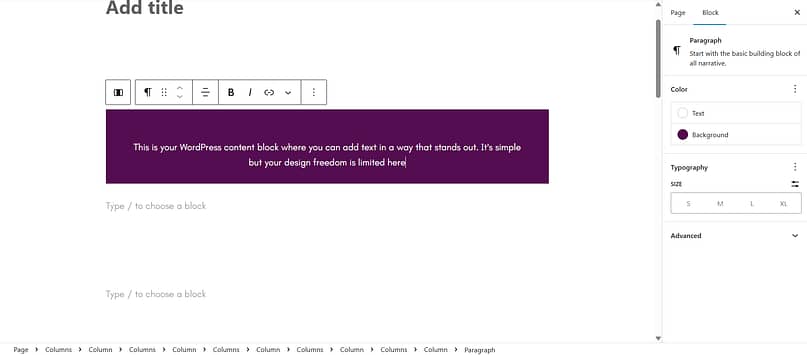Designing in Gutenberg
