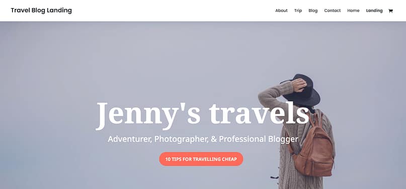 Travel Blog Divi