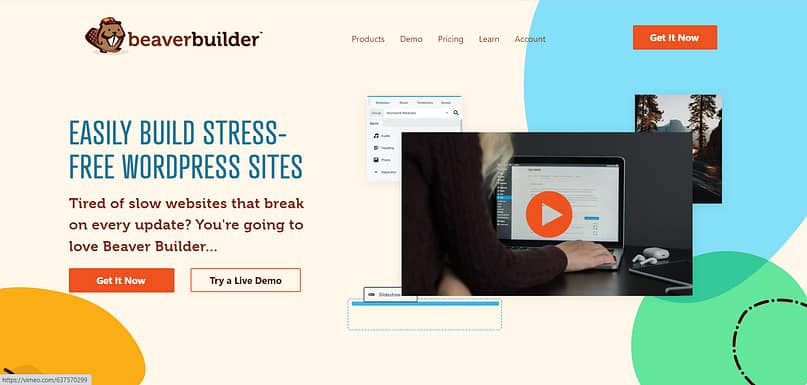 Beaver Builder landing page