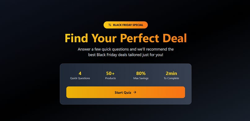 bf product recommendation quiz