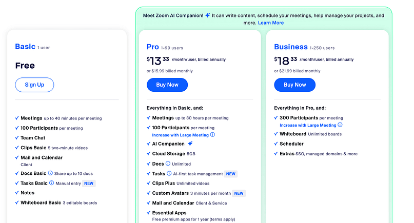 just-right-pricing Goldilock membership pricing tiers