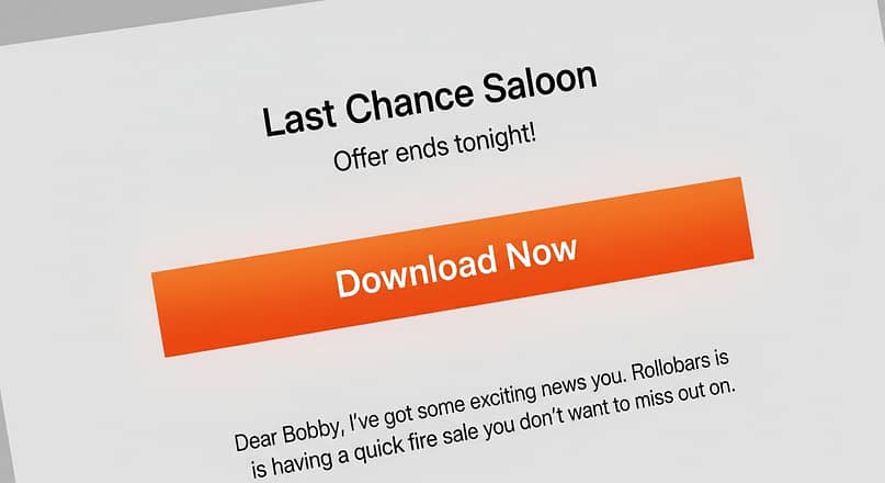 Strong CTA buttons in emails