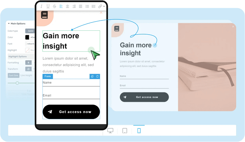 Mobile Specific Forms