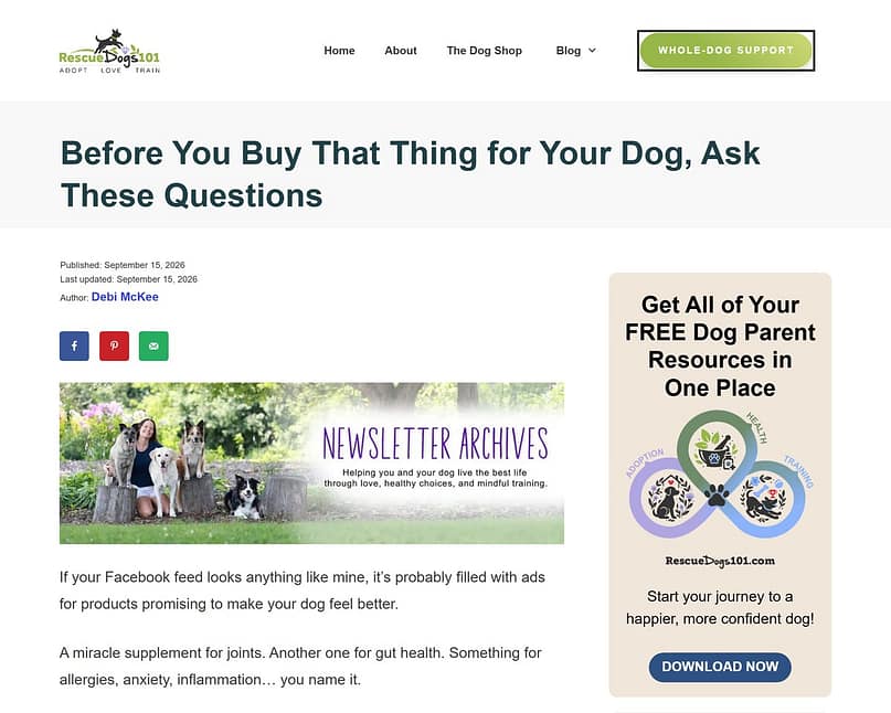 rescue-dogs-101-blog-post-thrive-theme-builder