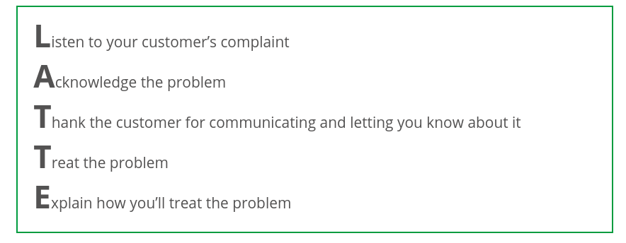 latte customer service approach