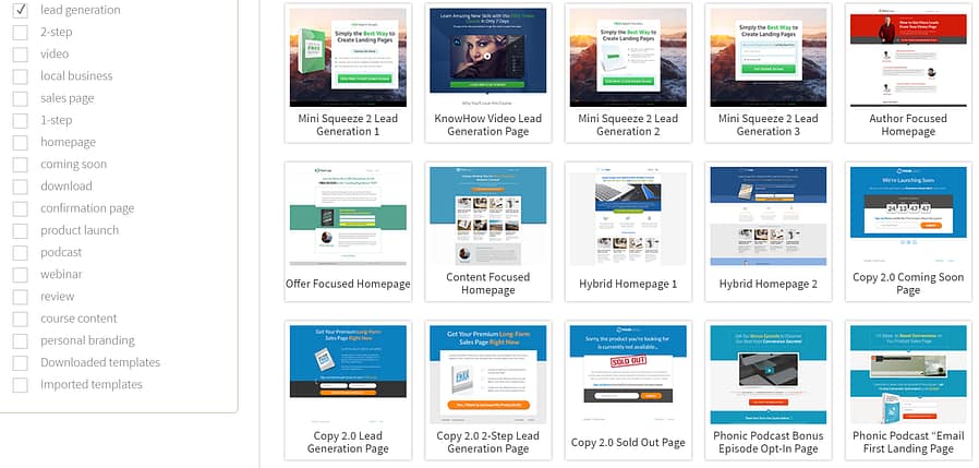 best landing page template WordPress