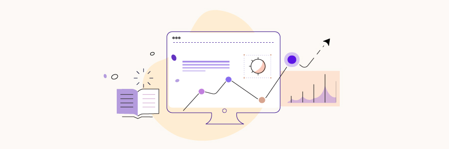 Illustration of online course analytics