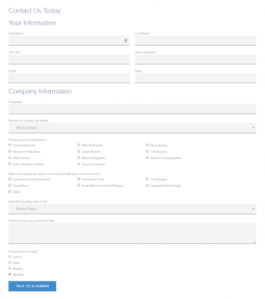 Call-to-action examples ChoiceScreening