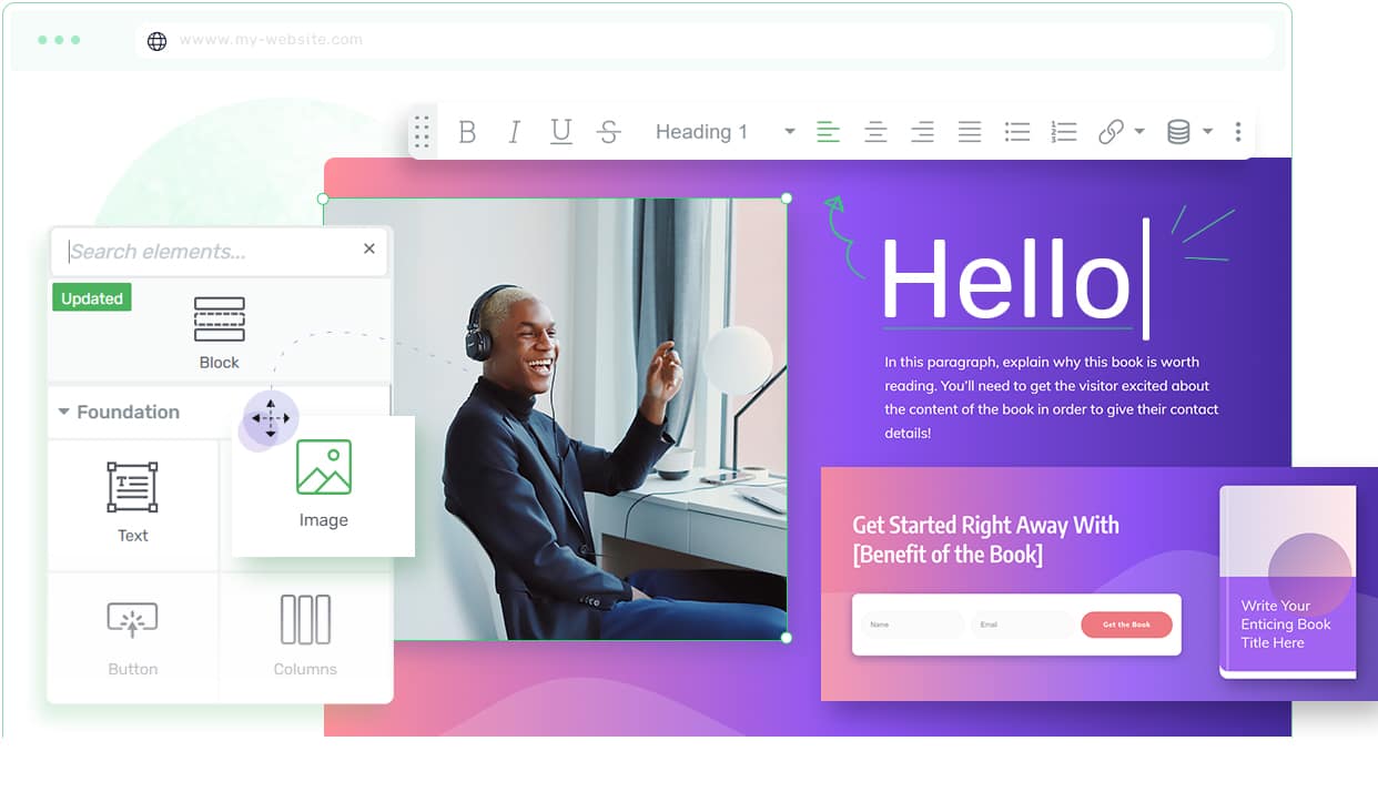 Thrive Architect gives you full control Control every aspect of your page