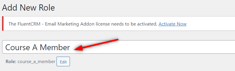 Give the role a descriptive name