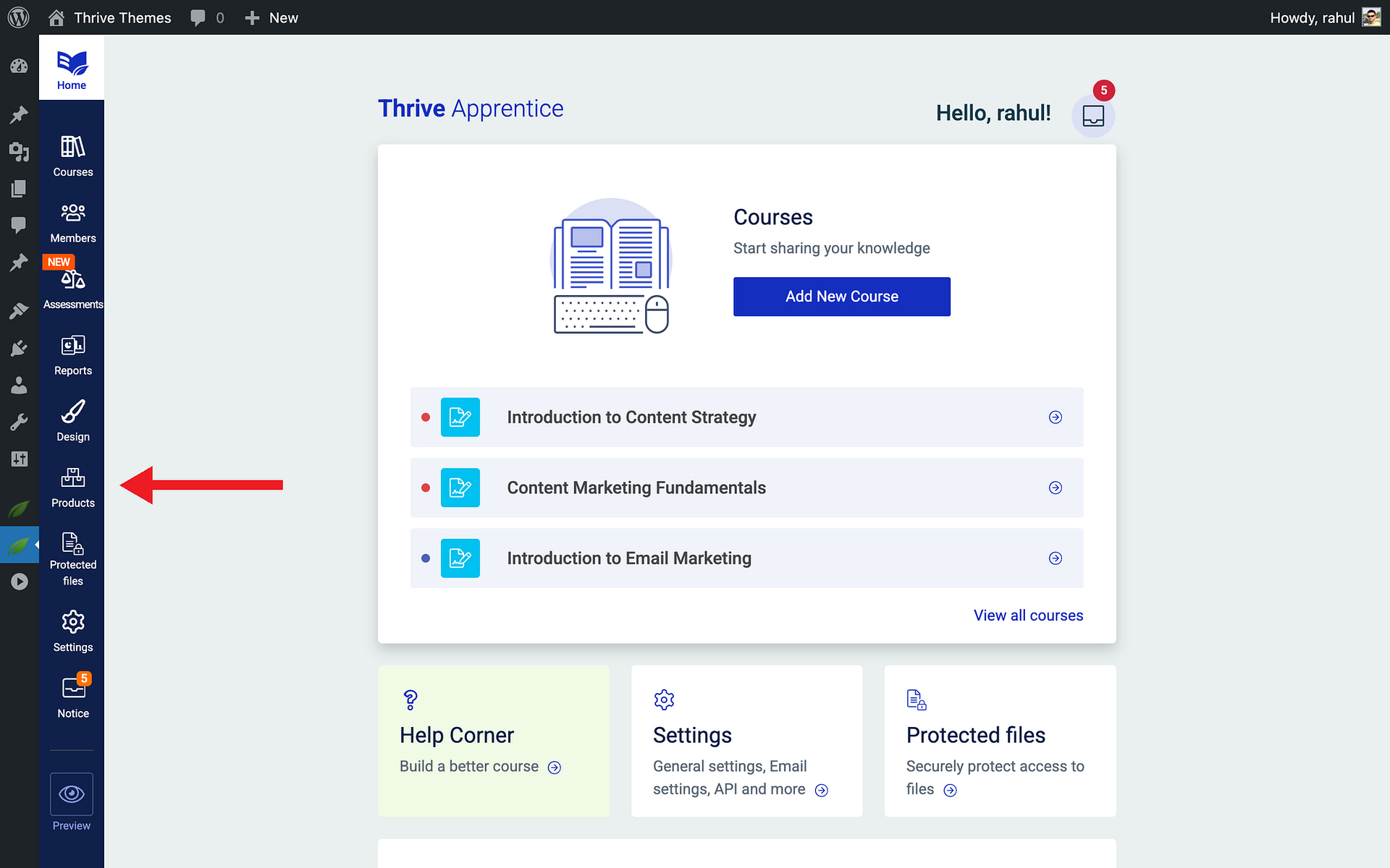 Configuring Product-Level Restriction Rules - Products in Thrive Apprentice