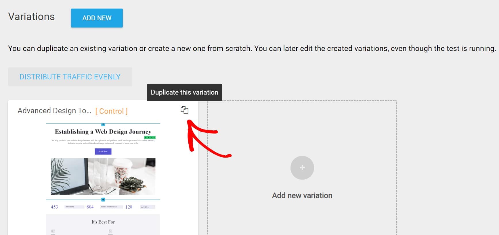 Duplicate page
