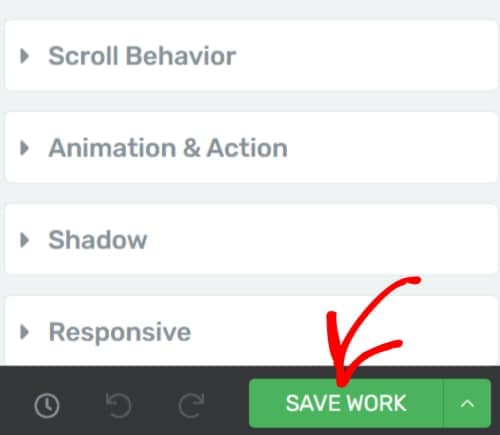 Save Work