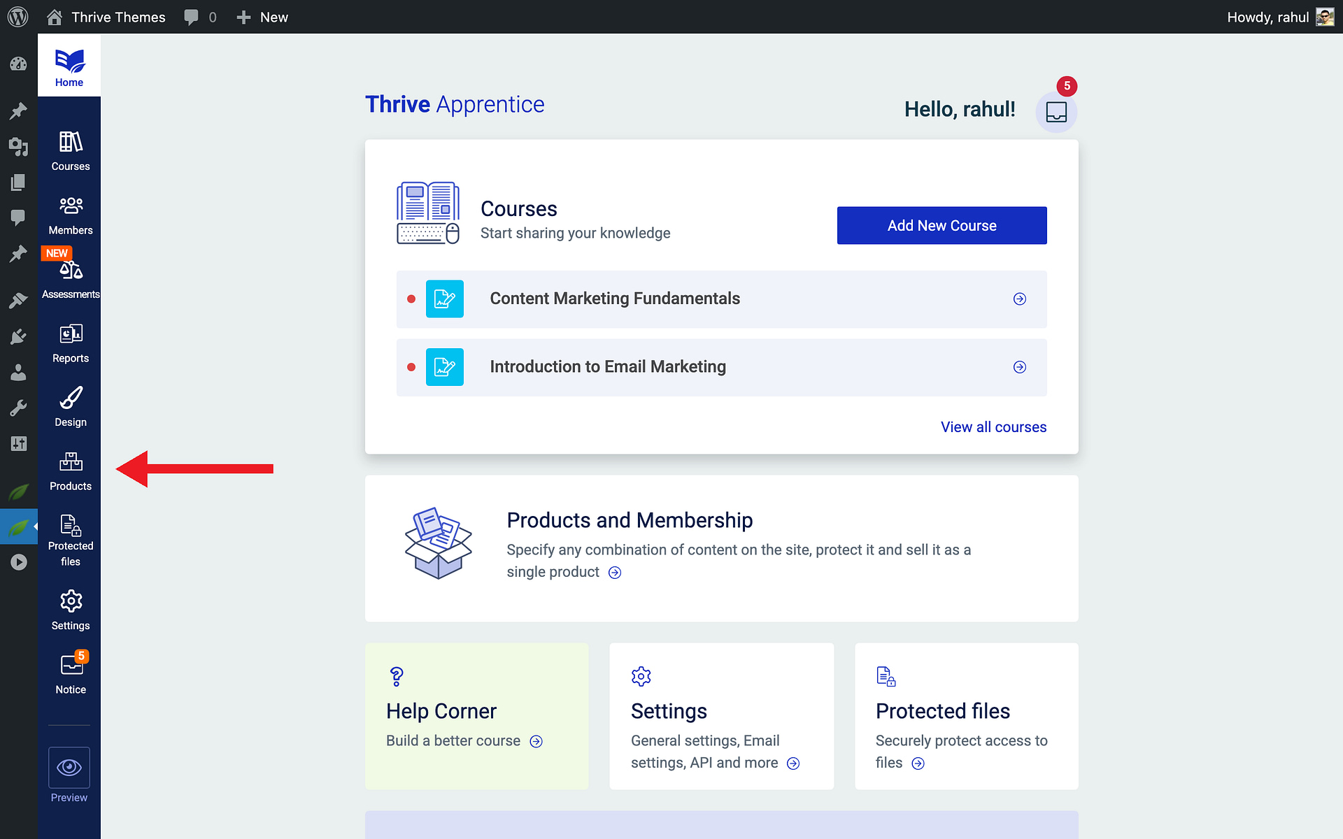 Creating a Course Bundle Step by Step - Products in Thrive Apprentice