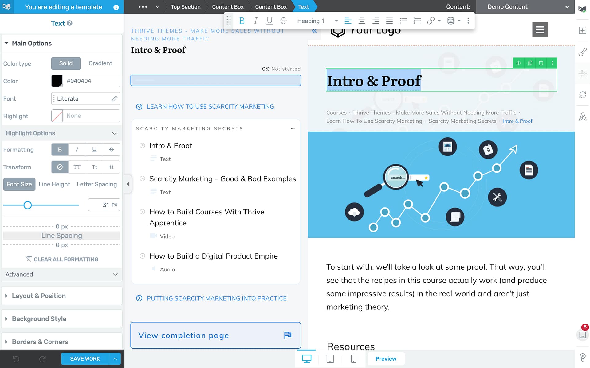 Inserting Dynamic Text Tags -  in Thrive Apprentice