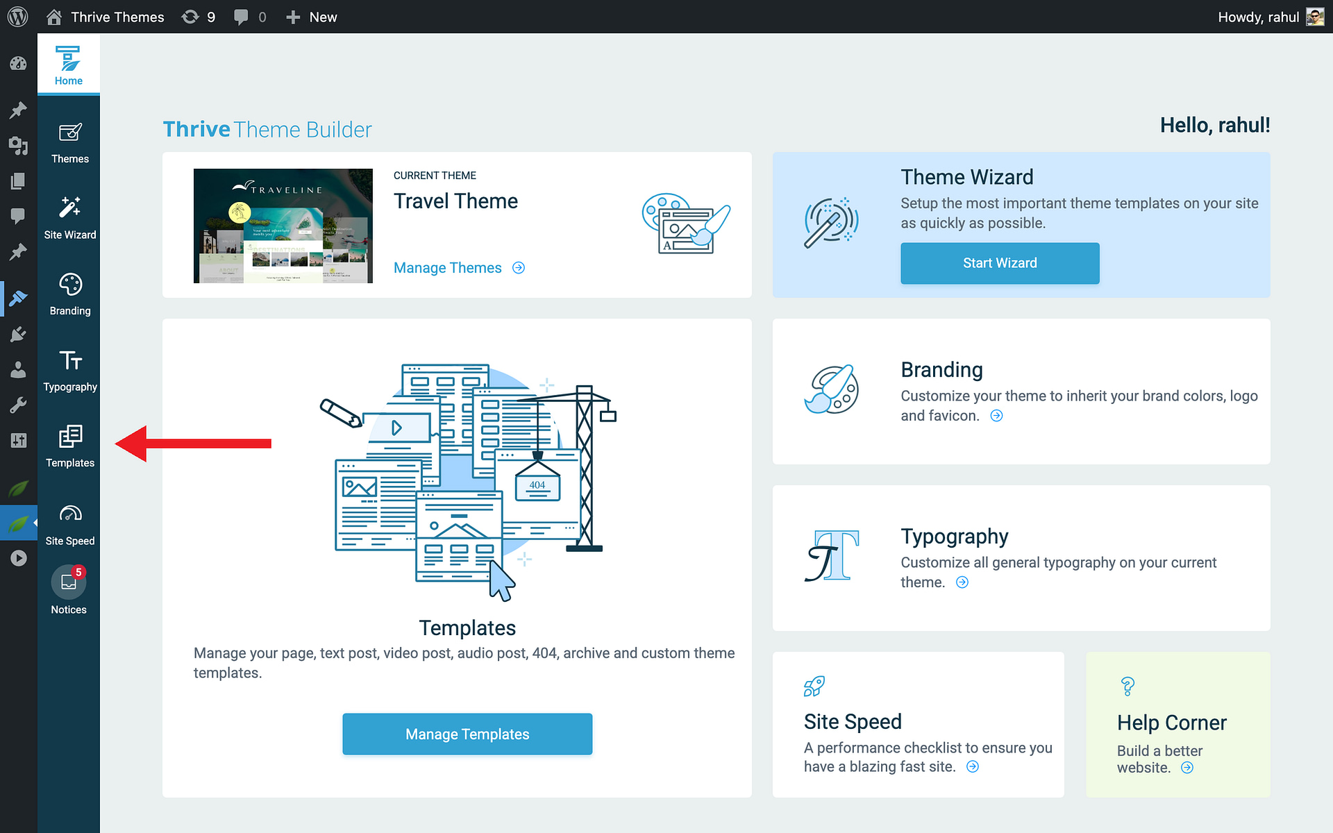 Enabling the Reading Progress Indicator - Templates in Thrive Theme Builder