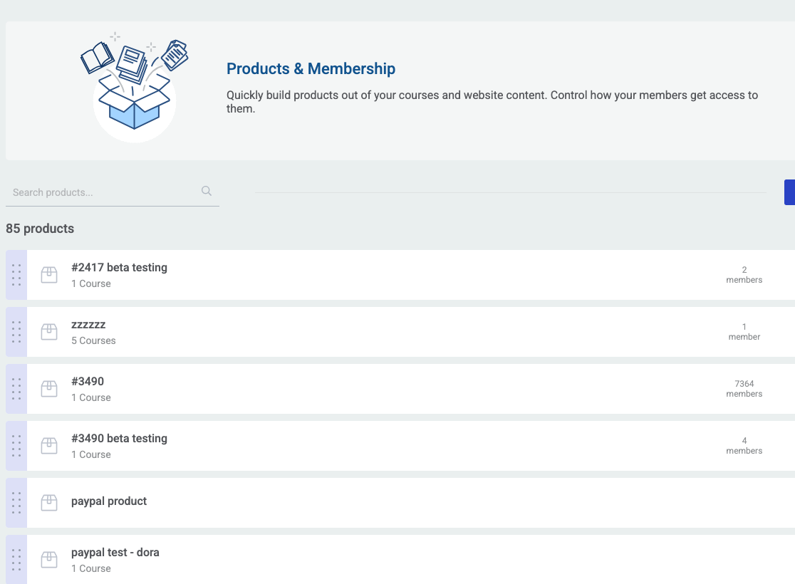 Product Access requirements tab with PayPal pricing configured